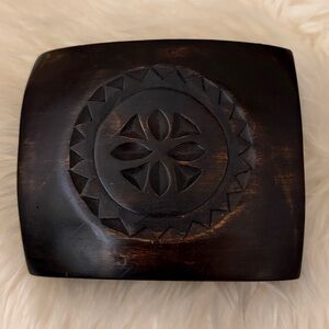Carved Wooden Trinket Box